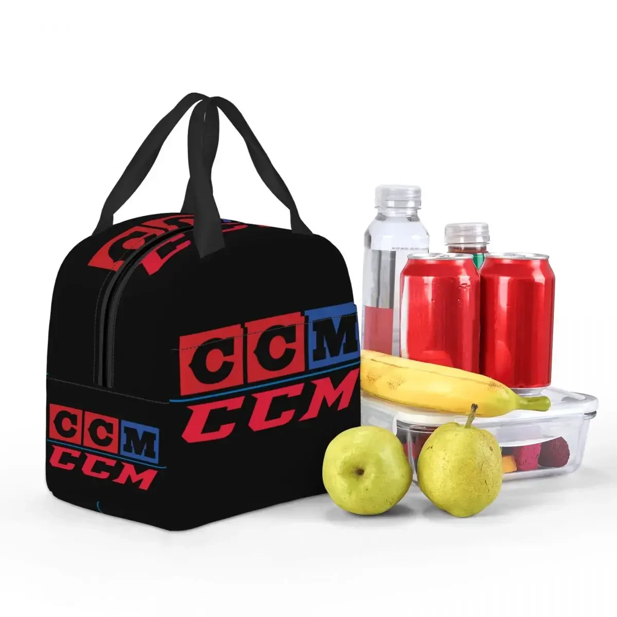 Custom CCM Canada Logo Hockey Lunch Bag Women Thermal Cooler Insulated Lunch Boxes for Kids School