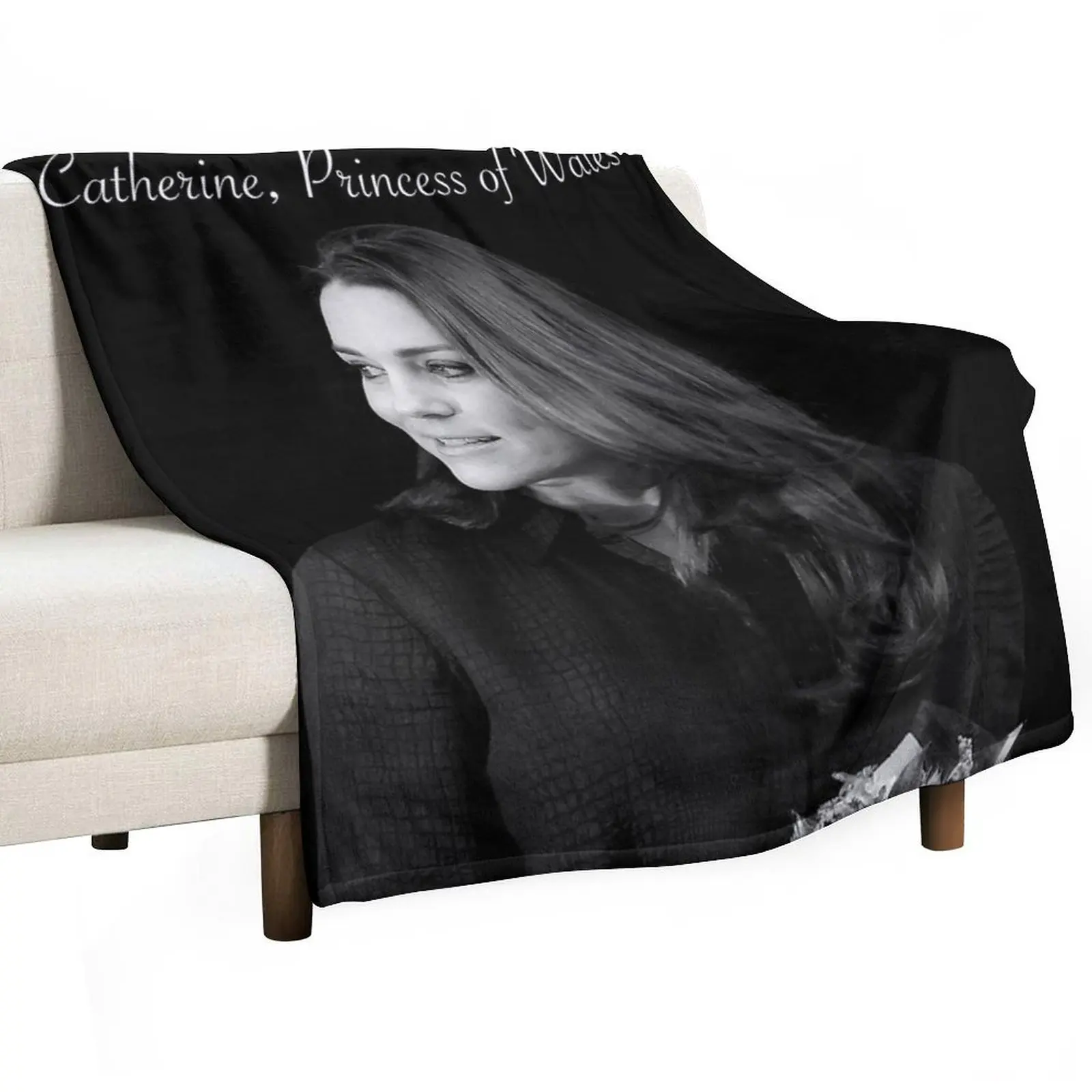 HRH Duchess of Cambridge now Catherine, Princess of Wales Islington 2015 Throw Blanket Hairys Vintage Multi-Purpose Bed Blankets