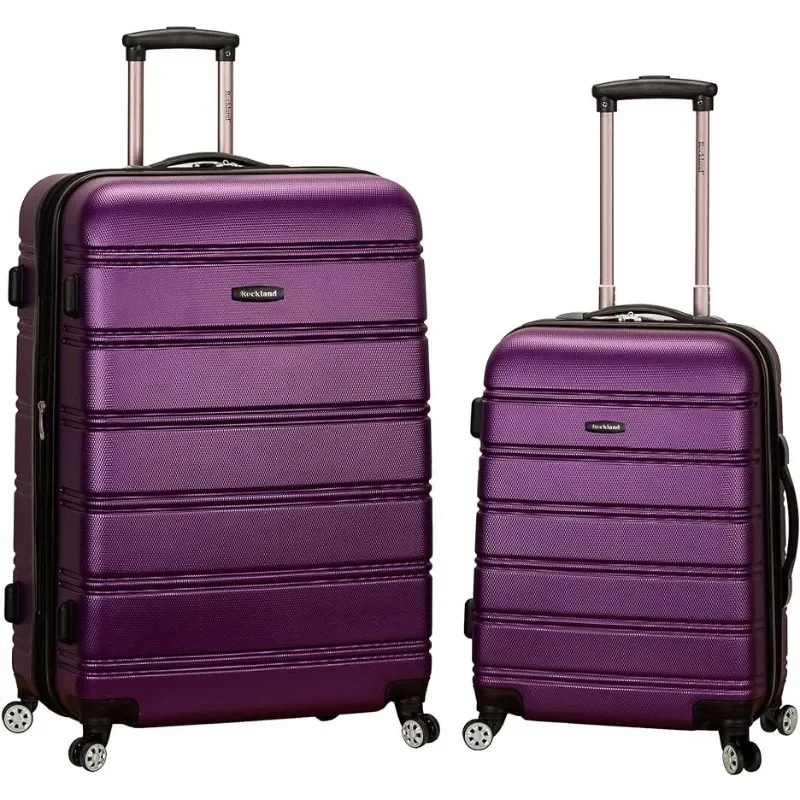 

Расширяющийся чемодан на колесиках, фиолетовый, набор из 2 предметов (20/28)