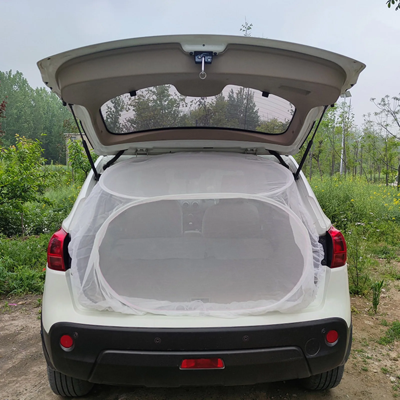 Car Tail Mosquito Net Field Camping Car Gauze Travel Trunk Tail Mosquito Net Tent For SUV Tail Tent Outdoor Self-driving Tour