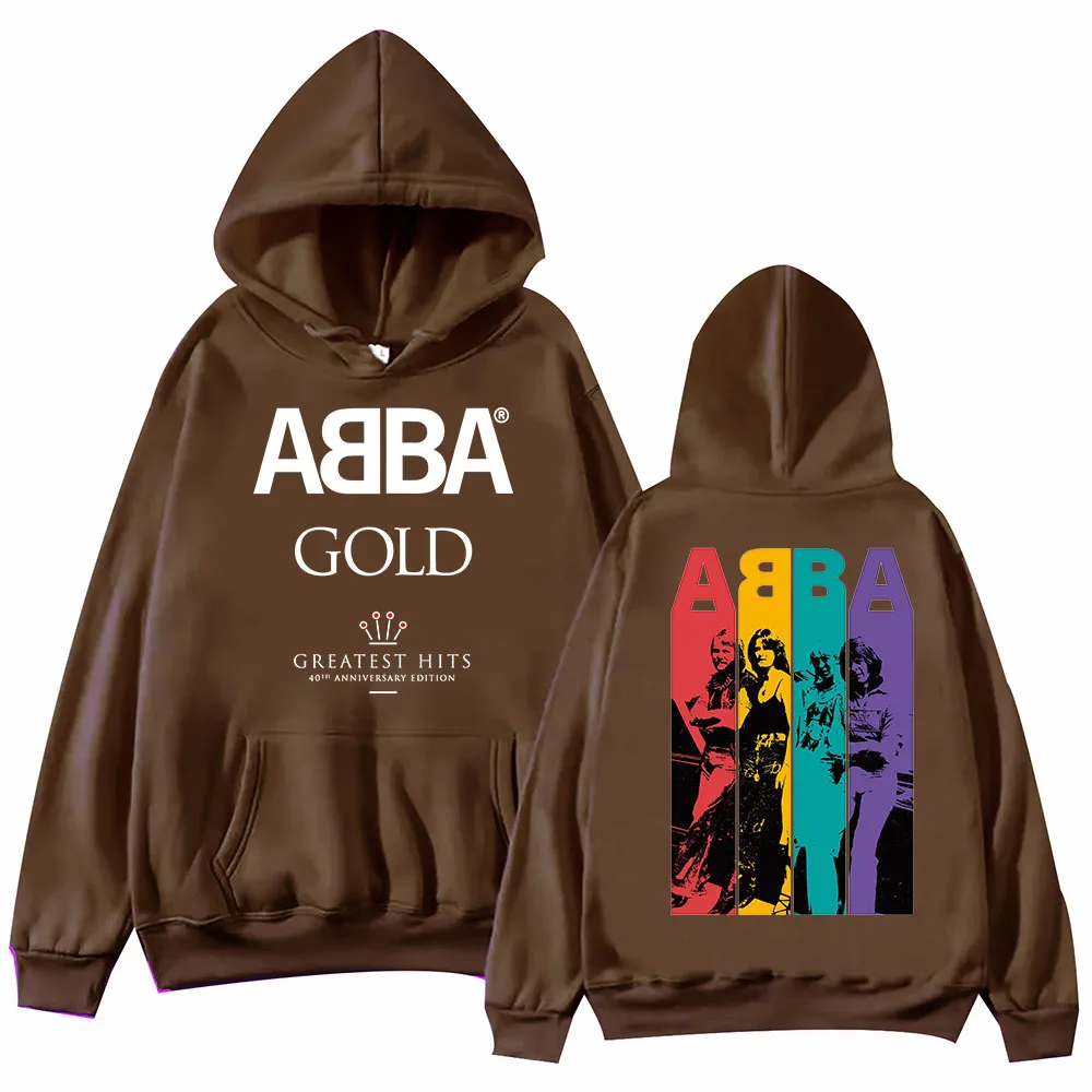 Goud: Grootste Hits Abba Hoodie Harajuku Hiphop Pullover Tops Sweatshirt