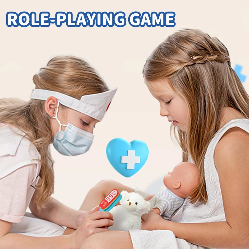 Children Doctor Toys Set Kids Pretend Play Doctor Educational Toys Simulation Doctor Nurse\'s Medicine Role Playing Pretend Toy