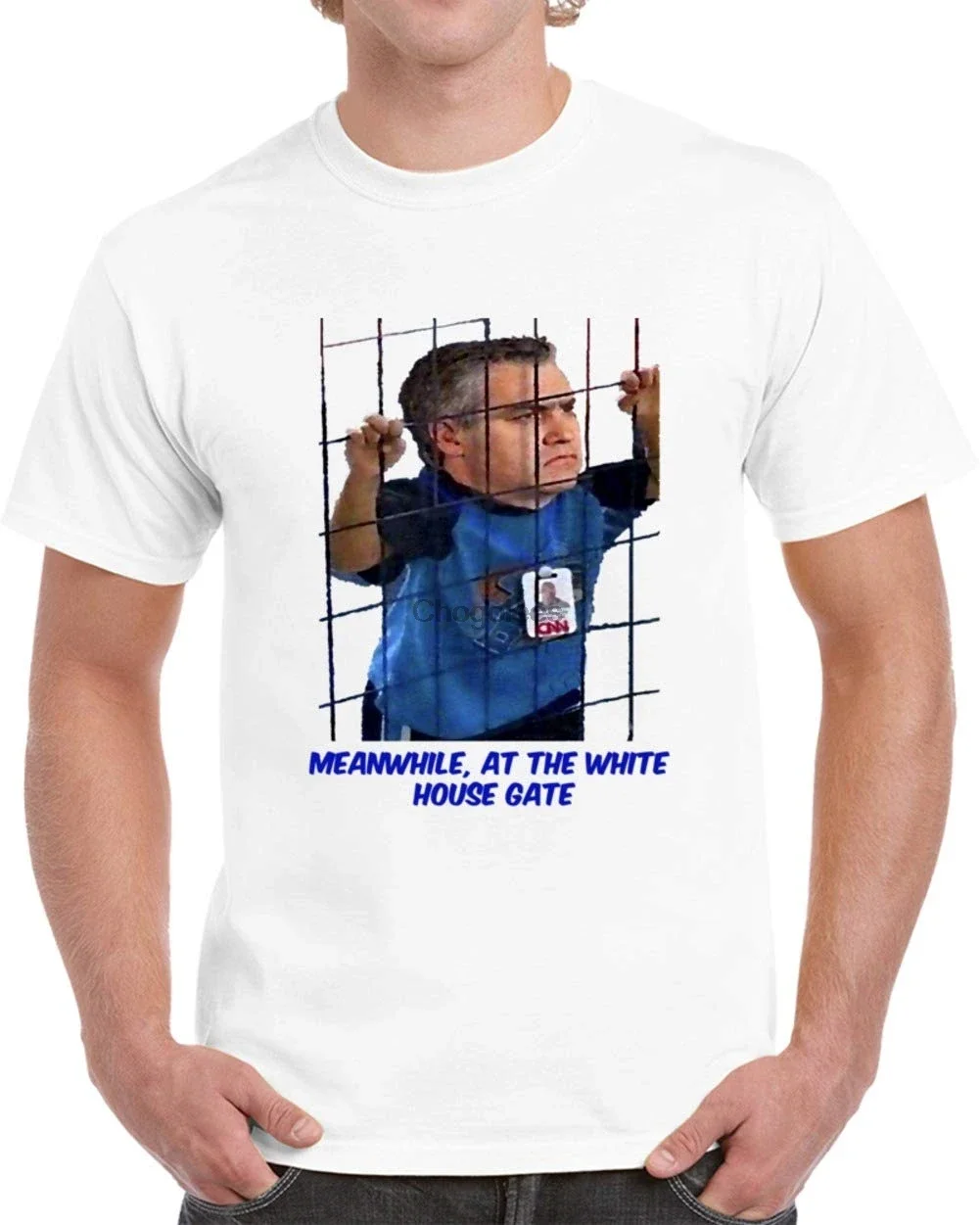 Модные футболки Acosta at Белый дом ворота футболка Ложные новости Media Tee политический Подарок Смешная футболка