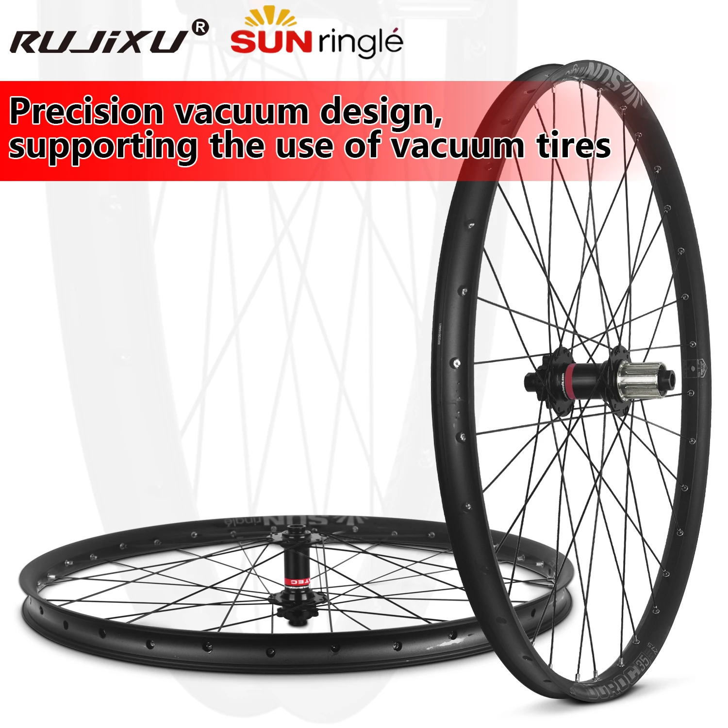 MTB SUNRingle Felge NOVATEC Nabe Mountainbike-Laufradsatz 27,5/29 Zoll Duroc 35 Tubeless Ready Felge 8-12S Microspline 12S MTB-Rad – Detail 11