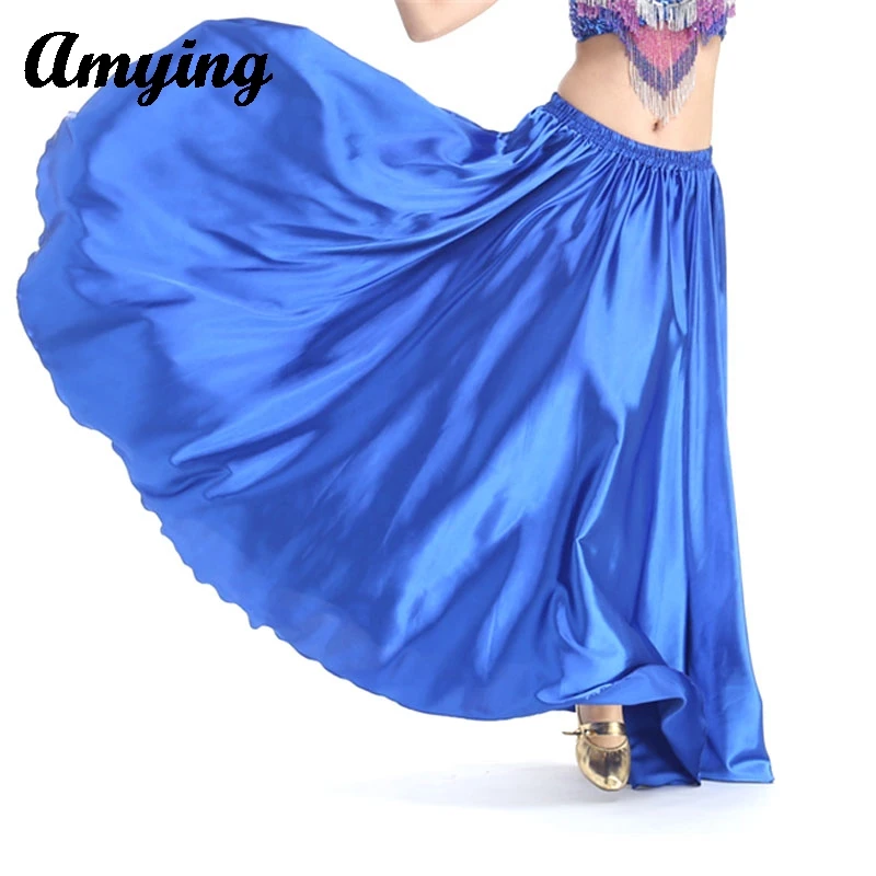 

Belly Dance Big Swing Skirt Modern Dance Performance Clothing Standard Dance Half Skirt Stage Opening Dance Silk Long Skirt