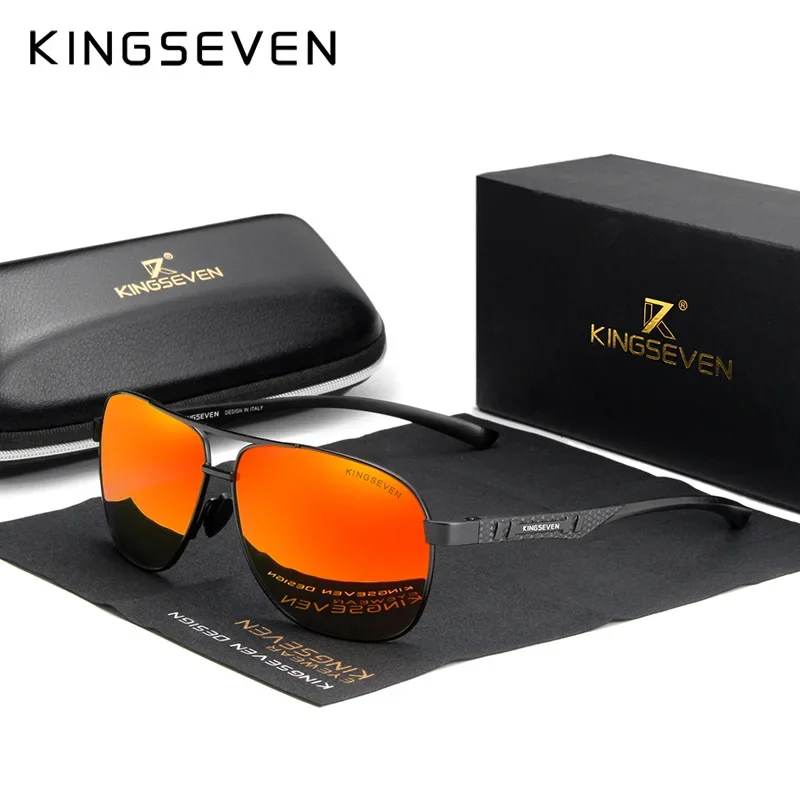 KINGSEVEN Polarisierte Aluminium Sonnenbrille Männer UV400 HD Objektiv Pilot Augenschutz Photochrome Gläser Frauen Nachtsicht Brillen 7