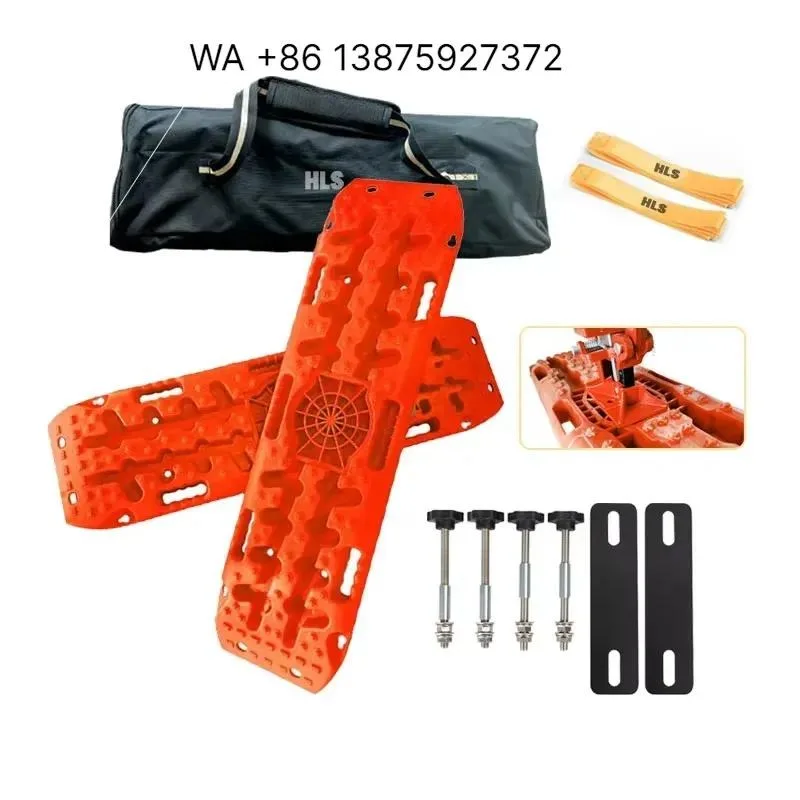 Wmwmnu for 20t Nylon Rubber 2m Extra Long Car Accessories Snow 4x4 Off Road Sand Traction 4wd Orange Recovery Tracks
