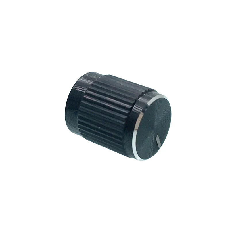 1PCS 10*12มม.อะลูมินัมอัลลอย Potentiometer ลูกบิดหมวก Encoder เสียงลูกบิดสำหรับ6Mm Shaft Hole ลูกบิด