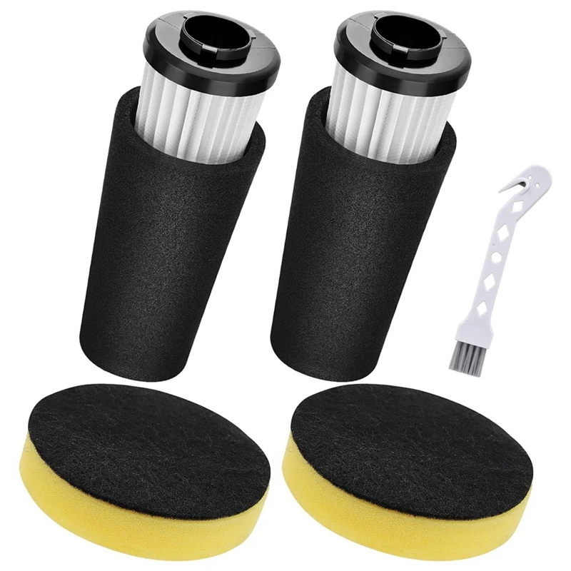 F112 Filter Replacement, Pre Motor Odor Trapping & 2 Pack Inlet Filters For Dirt Devil Endura UD20120NC UD70161