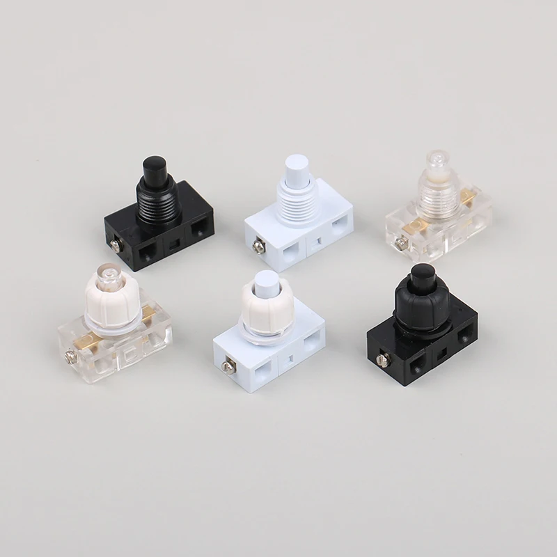 1pc Push Button Switch Inline Foot Pedal UFO Type Lamp Lighting Foot Control ON/Off Foot Switch AC 250V 2A