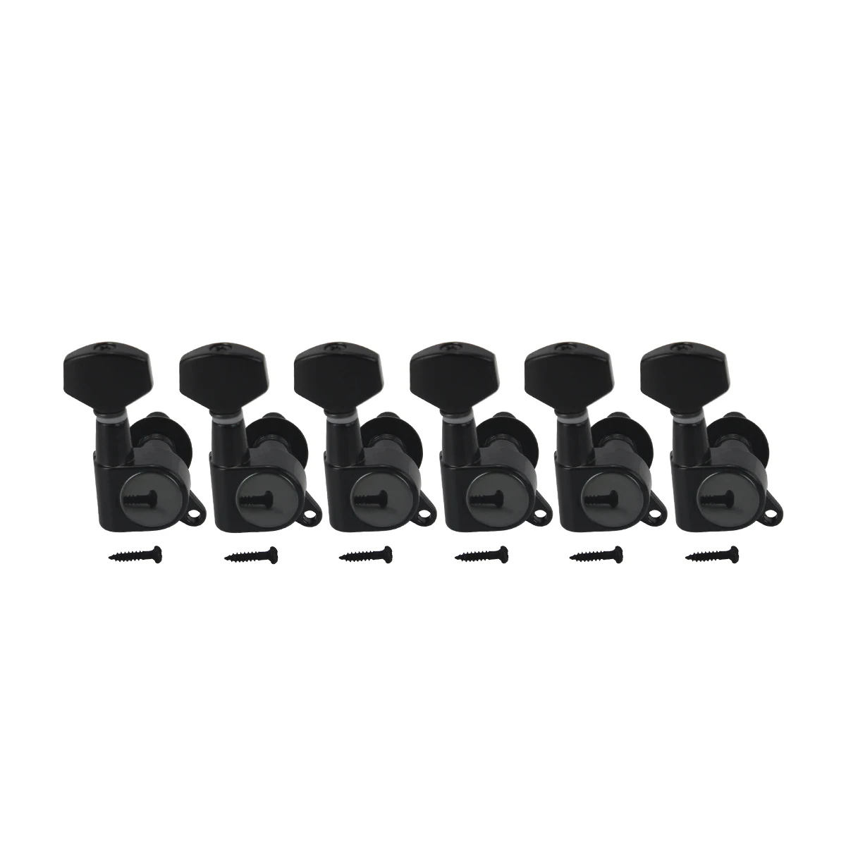 NEW 6PCS 6R Electric Guitar String Tuning Machine Heads Tuners Keys Pegs Black Guitar Parts