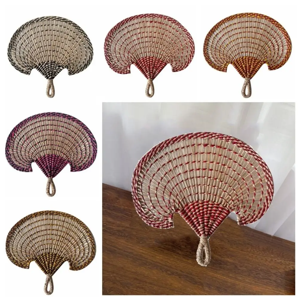 

Портативный ручной вентилятор ручной работы Натуральный древний ловковый вентилятор Соломенный большой ручной вентилятор для комнаты