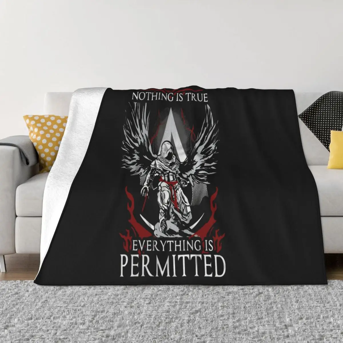 Nothing Is True Everything Is Permitted Ezio Auditore Version2 Breathable Science Discount Pattern Throw Blanket