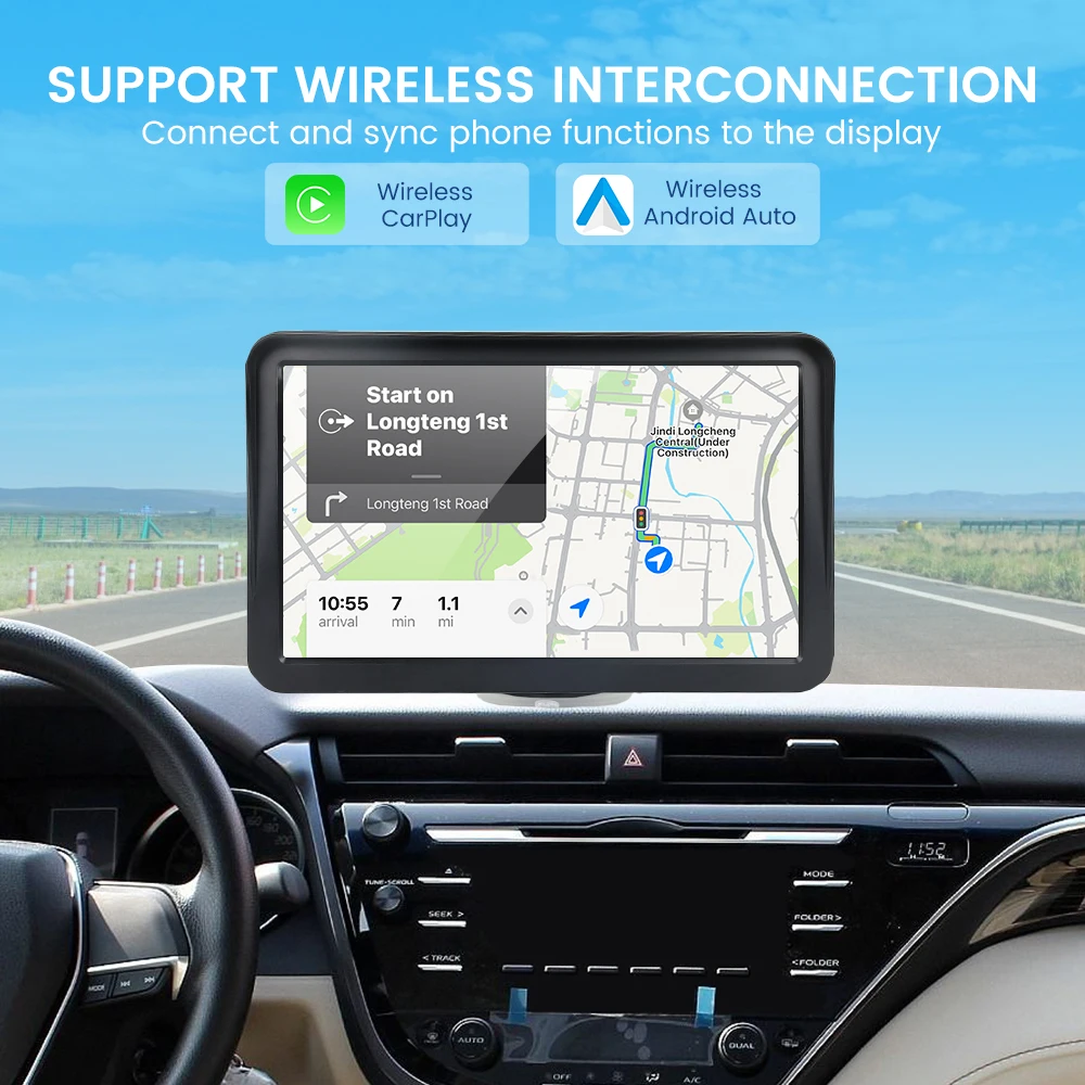 MEKEDE 9 بوصة شاشة ذكية للسيارة مريحة HD عكس الكاميرا DVR اللاسلكية Carplay أندرويد السيارات العالمي مضيف الوسائط المتعددة #3