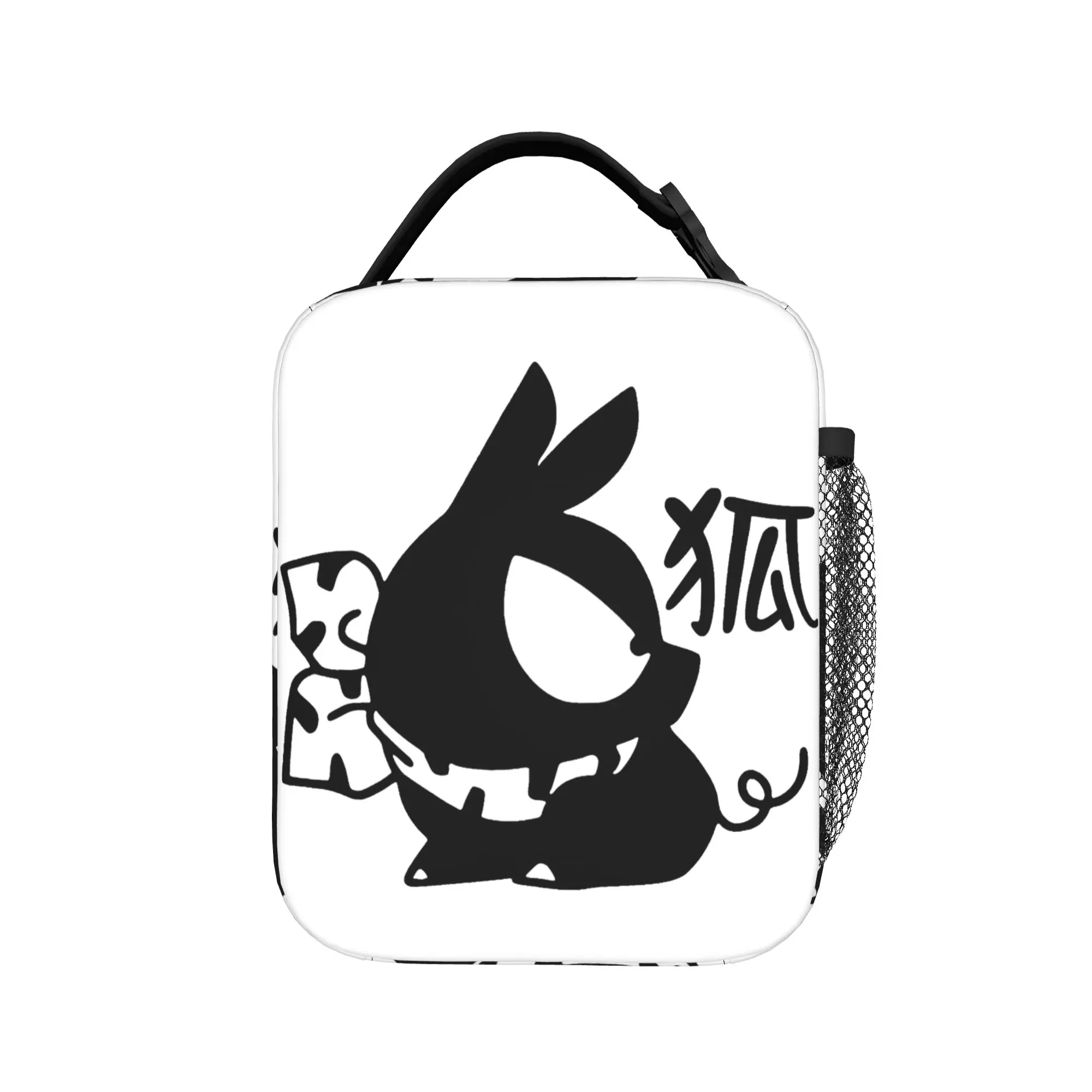 P Chan Pig Kanji Ranma Thermal Insulated Lunch Bags for School Anime Portable Bento Box Cooler Thermal Lunch Box
