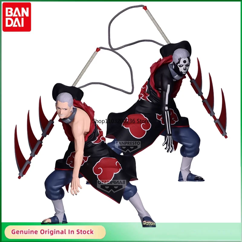 Bandai Original Vibration Stars NARUTO Hidan A/B Version Anime Actionfiguren Desktop Ornamente Modell Hobbys Sammlerstück