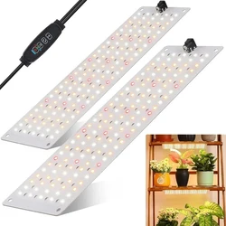 Tablero cuántico de luz de cultivo regulable, Panel de lámpara de espectro completo para plantas de interior, 540 LED con temporizador de encendido/apagado automático, 10 niveles regulables