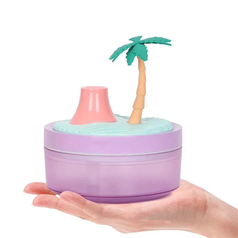 

FZFZ Cute Mini Humidifier Coconut Tree Desktop Humidifiers For Bedroom Portable Small Cool Mist Humidification For Home