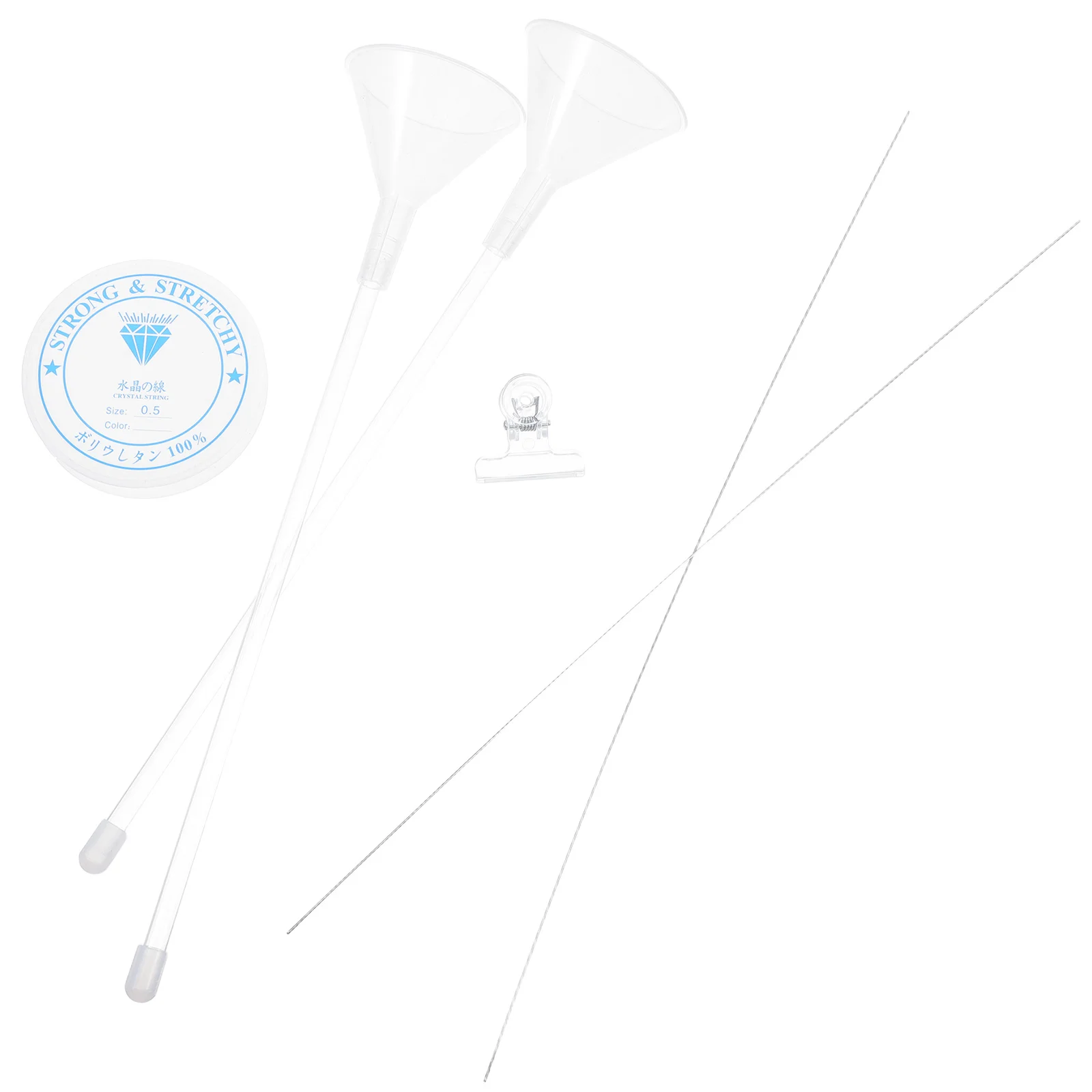 

1 set Beading Kit For Jewelry Making Craft Clay Bead Sorting Threading Tool Quick Dispensing Transfer Funnel Sturdy Bead Pouring