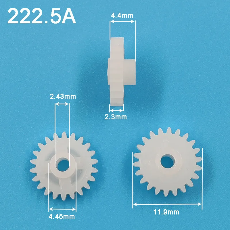 222.5A 0.5M Gear 22 Teeth OD=12mm 2.5mm Shaft Tight Pom Plastic Pinion Toy Model Accessories