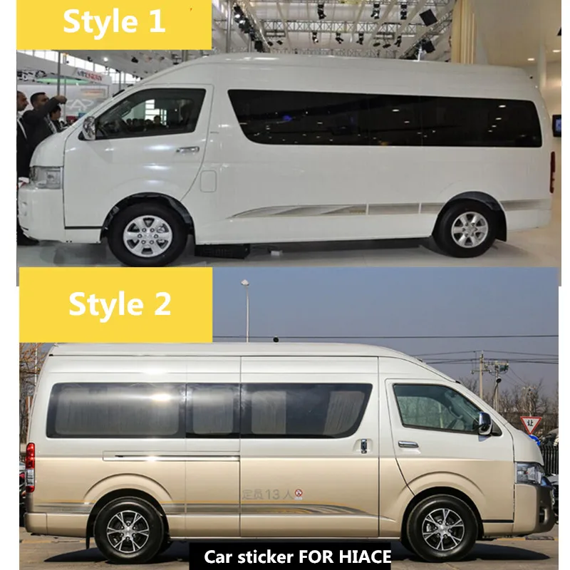 

Car sticker FOR TOYOTA HIACE 2009-2011 body exterior decoration customized special decals accessories