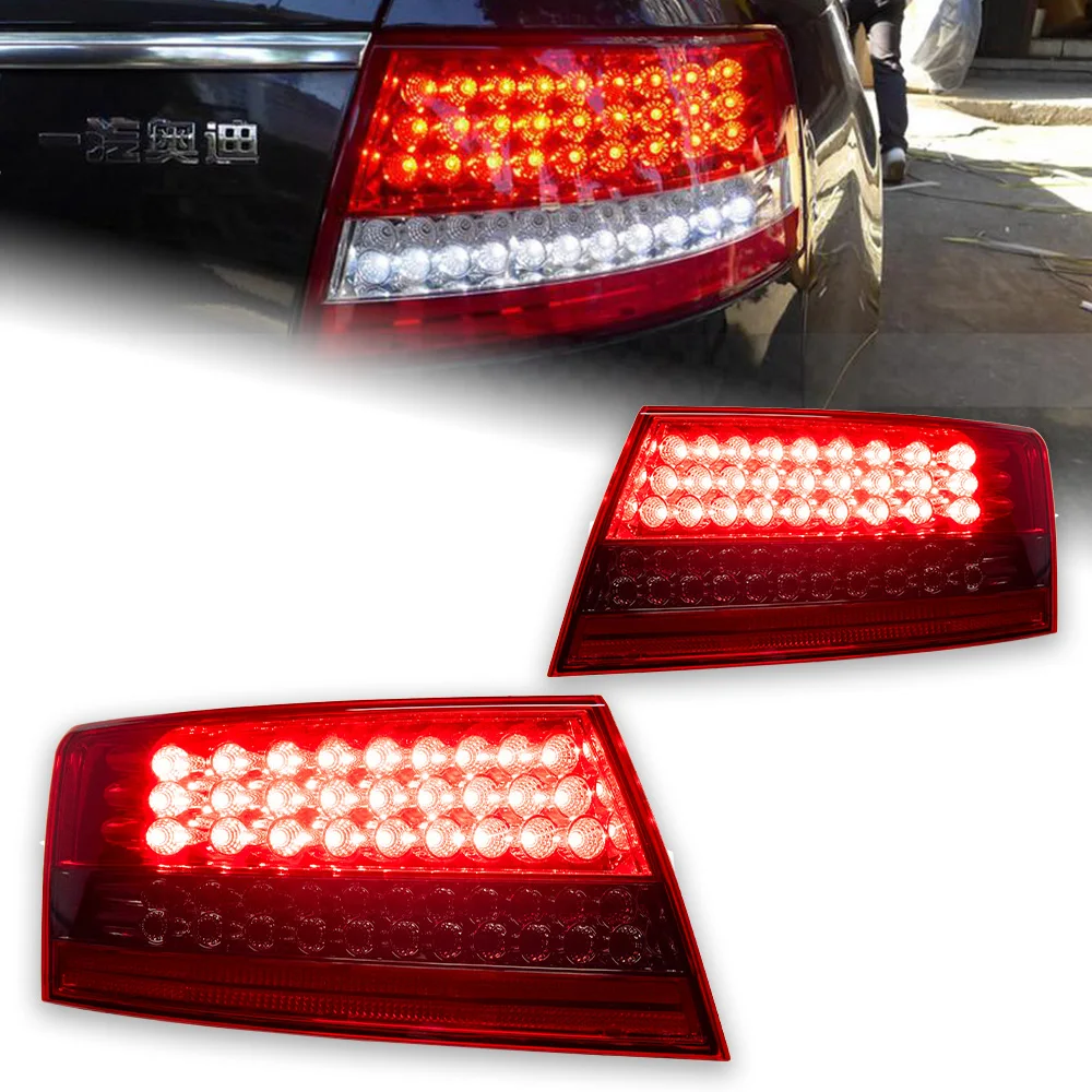 AKD Taillight For A6L A6 2005-2008 Tail Lights Styling Tail Light LED DRL Running Signal Brake Back Parking Lighthouse Facelift