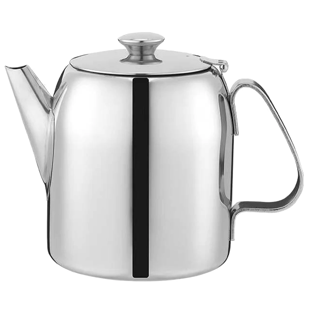 

Stainless Steel Kettle Large Capacity Coffee Pot Teapot Stove Top Reusable Safe Easy Handle Smooth Pour Design Kitchen