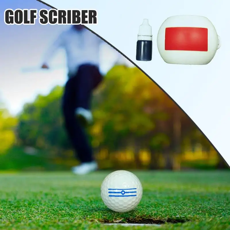 Ausrichtung Ball Marker Golf Ball Schablone Marker Schablone für große Ausrichtung Doppeldruckfunktion Langlebige Tinte Sparen Sie Zeit