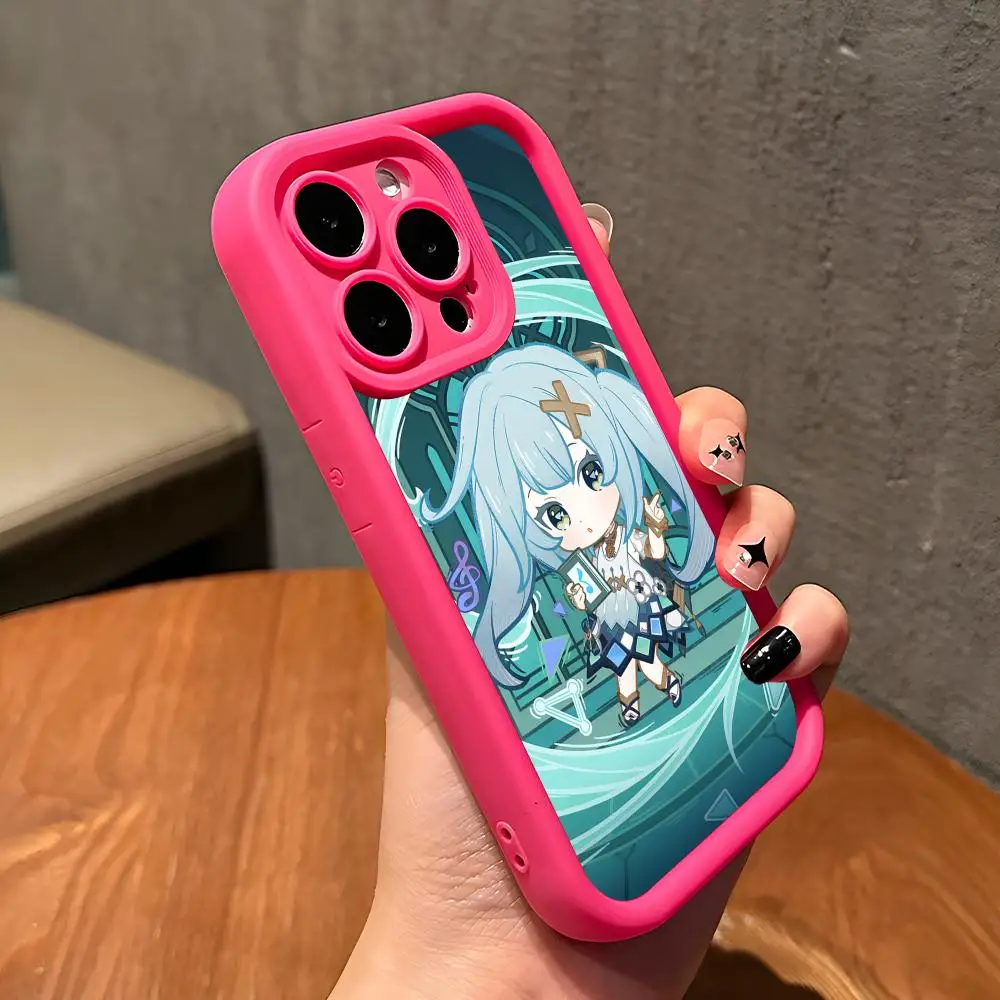 

Game GI Faruzan Thicken TPU Mobile Phone Case for iPhone 17 16 15 14 13 12 11 Air Pro Max Plus Colorful Cover