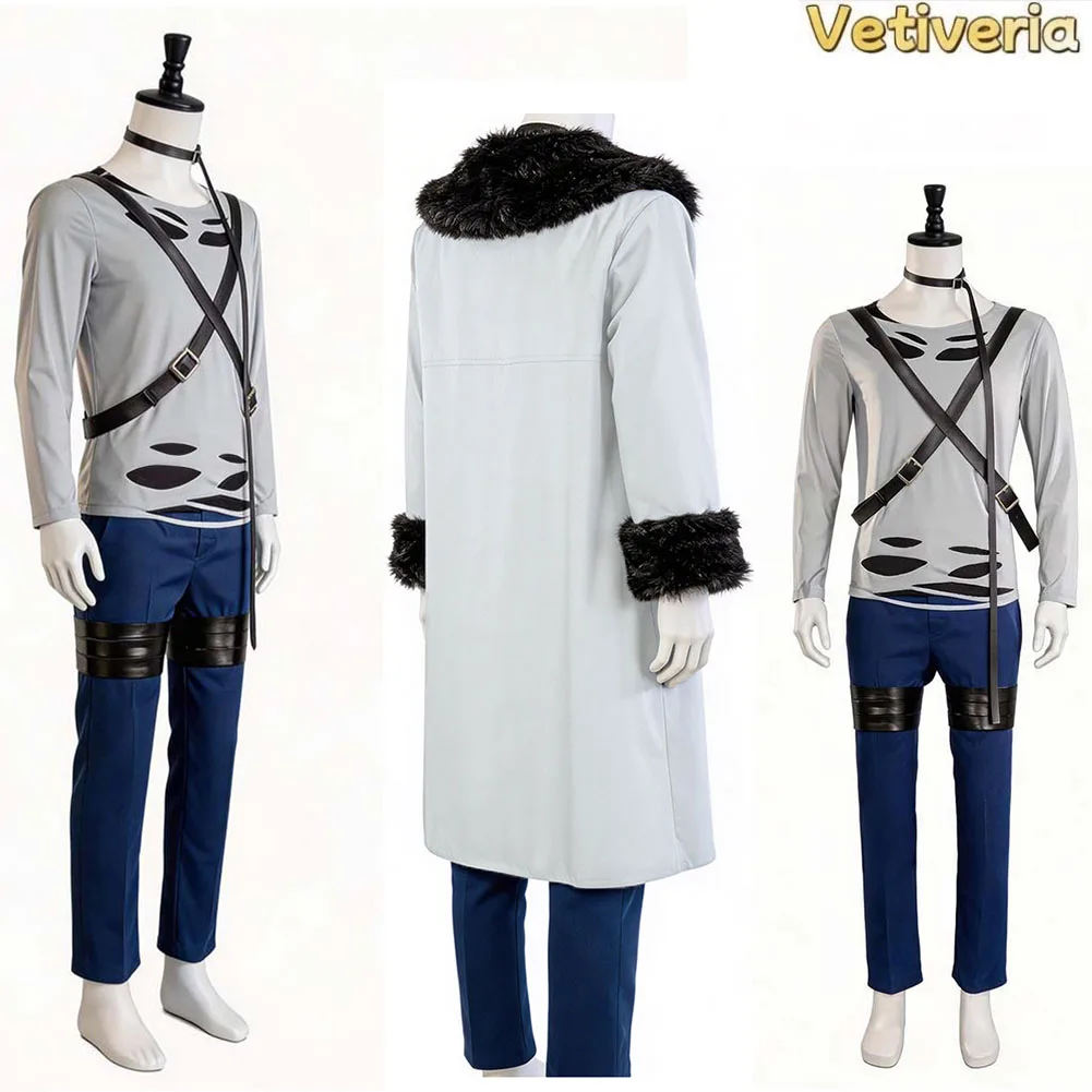 

Anime Wirbel Cosplay Costume Top Pants Coat Belt Set Adult Fantasia Halloween Carnival Party Roleplay Dress Up Clothing Suit