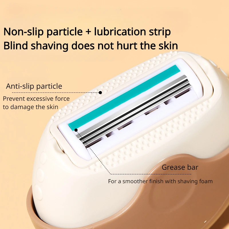 Portable Screw Cap Razor Non-slip Particles Gentle Hair Removal No Damage No Black Spots Hair Removal Knife Tool Fashion Durable