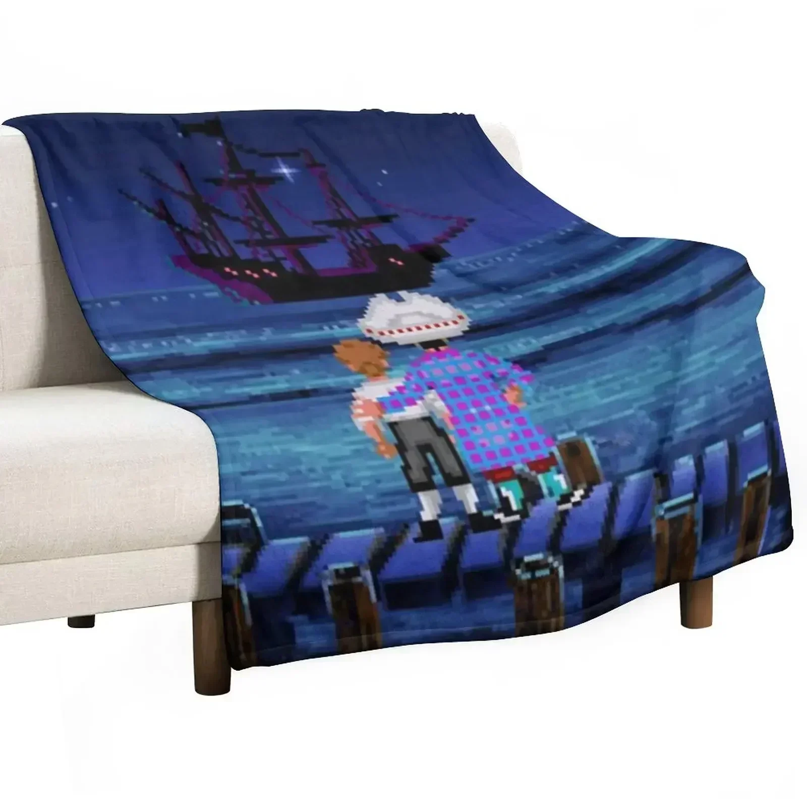 Guybrush & Stan (Monkey Island) Throw Blanket Quilt bed plaid Hairys Summer Beddings Blankets