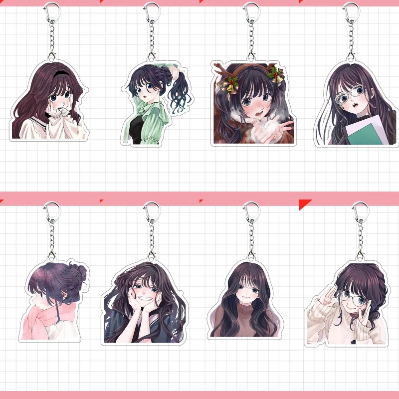 Ароматный-цветок-цветения-с-грязностью-аниме-kaoru-hana-wa-rin-to-saku-waguri-kaoruko-косплей-брелок-для-ключей-мультяшный-кулон