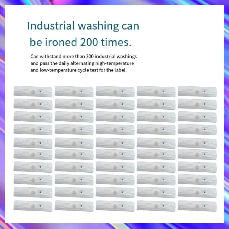 

50 шт. UHF RFID моющиеся силиконовые бирки для стирки 860-960 МГц многоразовые этикетки для стирки для коммерческого и домашнего использования