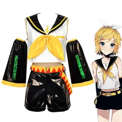 Anime Rin Len Cosplay Costume Len Rin Cosplay Len Costume Kagamine JK Uniform for Comic Con Outfits