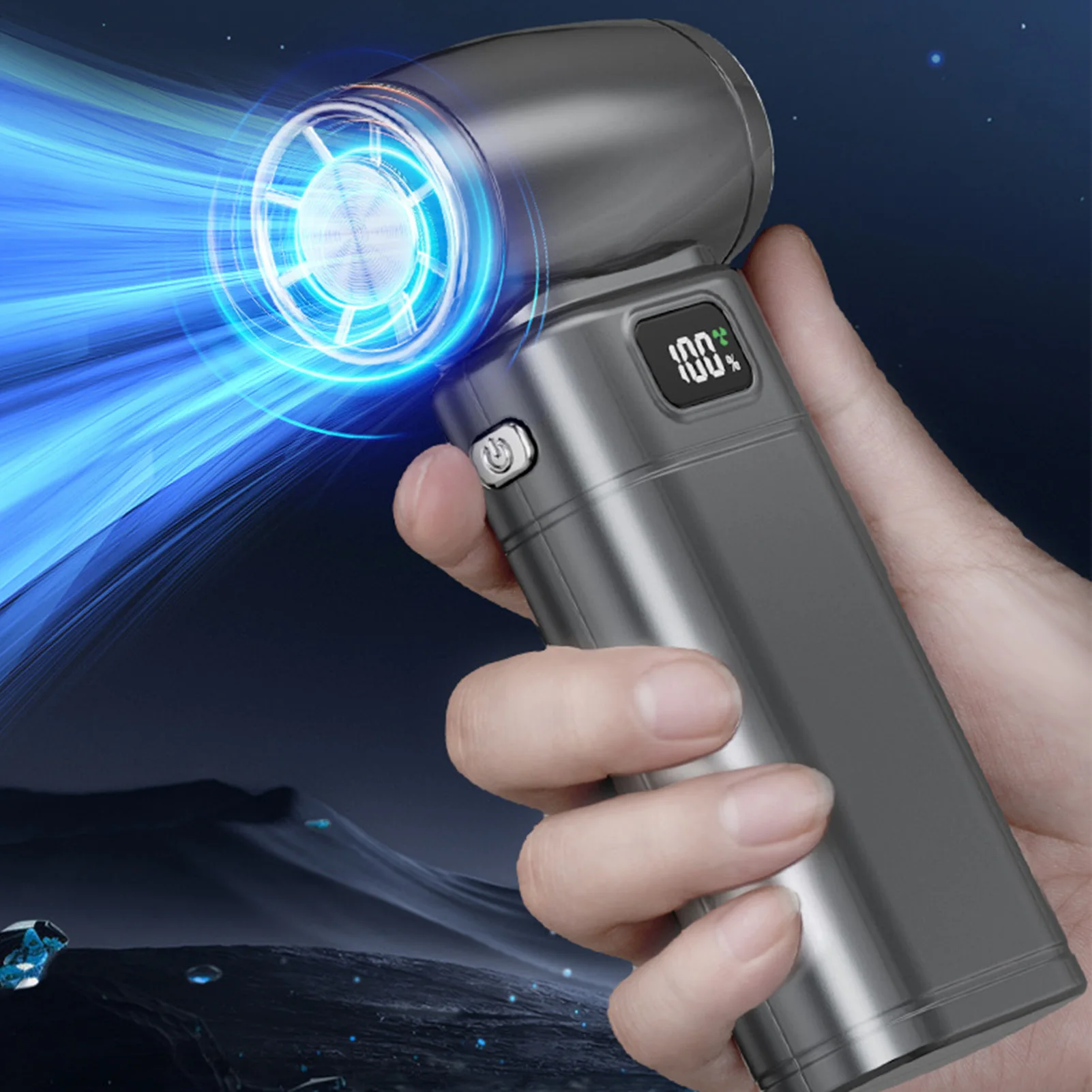 متعددة الوظائف العنيفة مروحة الرقمية فرش السيارات 6 سرعات قابل للتعديل 6000mAh التوربينات منفاخ الهواء للكمبيوتر المنزلي للسيارة #1