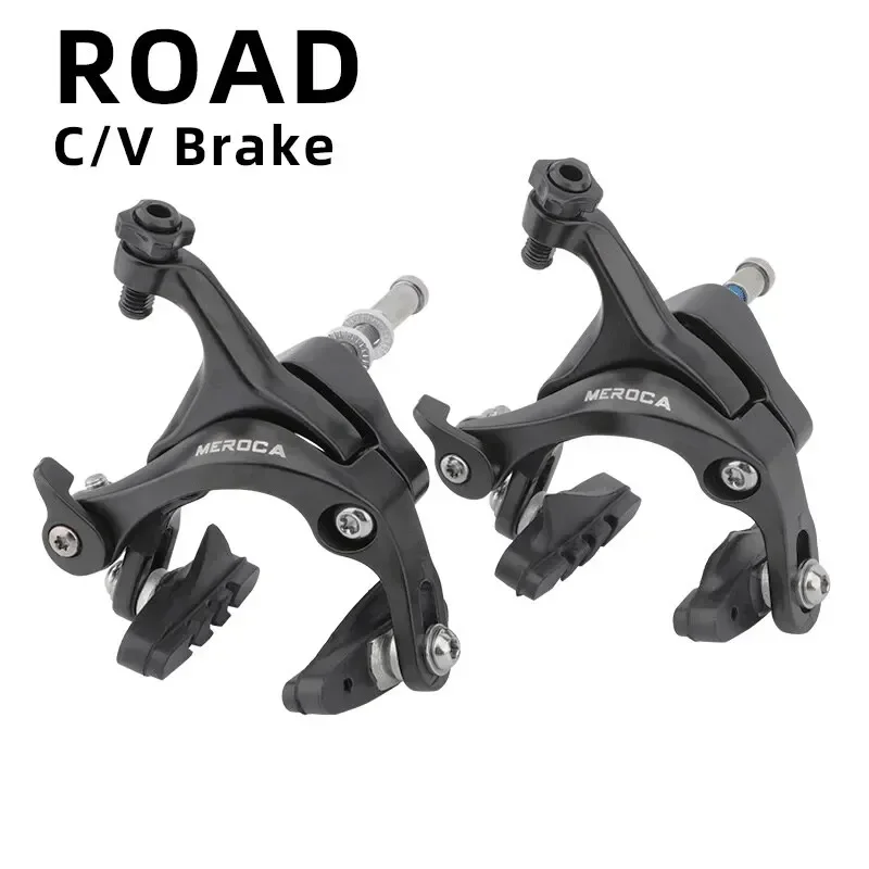 MEROCA Road Bike Dual Pivot Calipers Aluminum Alloy Pull Caliper Front Rear Bicycle Parts Cycling Brake Road Accessories