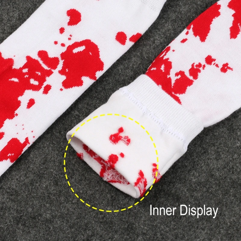 Halloween Bloody Knee Socks Children Girl Kids COS Makeup Stocking Girls Halloween Christmas New Year Socks Kids Clothes