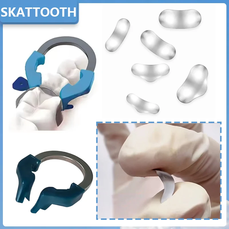 

Стоматологическая секционная контурная матричная система: матричные ленты + универсальные/узкие кольцевые держатели из NiTi для реставрации зубов