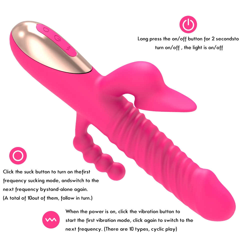 3 in 1 Clit Sucker Dildo Vibrator for Women Clitoris G Spot Tongue Licking Vacuum Stimulator Sex Toys Adult Goods for Female