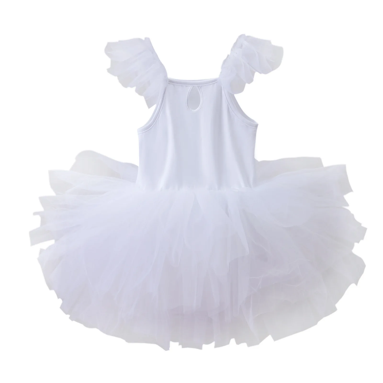 New Girl Ballet TuTu Dress 2-8 Ys Fashion Professional Kids Dancing Party Dress Performance Costume Princess Wedding Dress