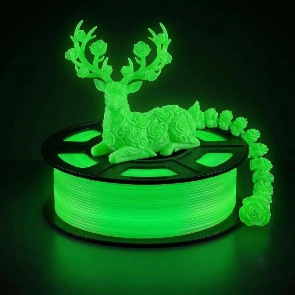 250g Halloween Spooky PLA Luminous 3D Printer Filament High-Speed Printing Long-Lasting Glow for Creative Halloween Projects