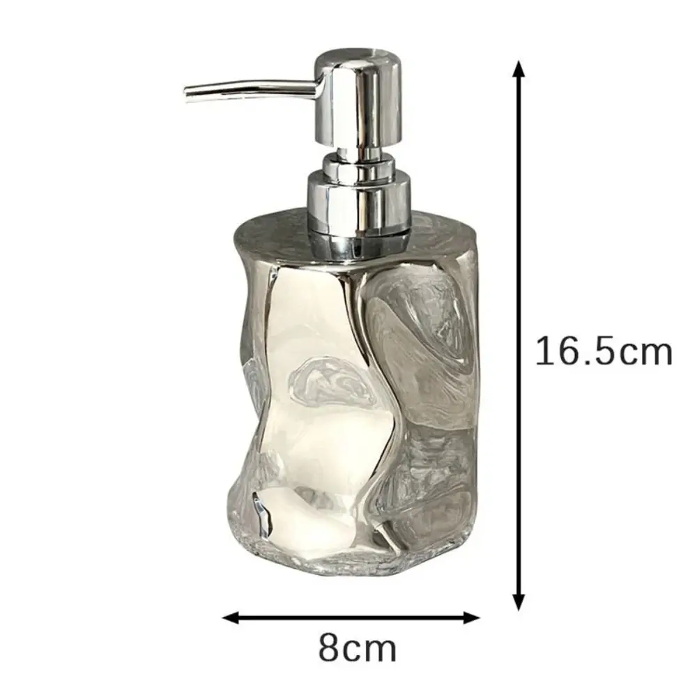 New 400ml Press Lotion Bottle Ceramic Portable Shampoo Soap Dispenser Refillable Bathroom Accessories Hand Sanitizer Bottle