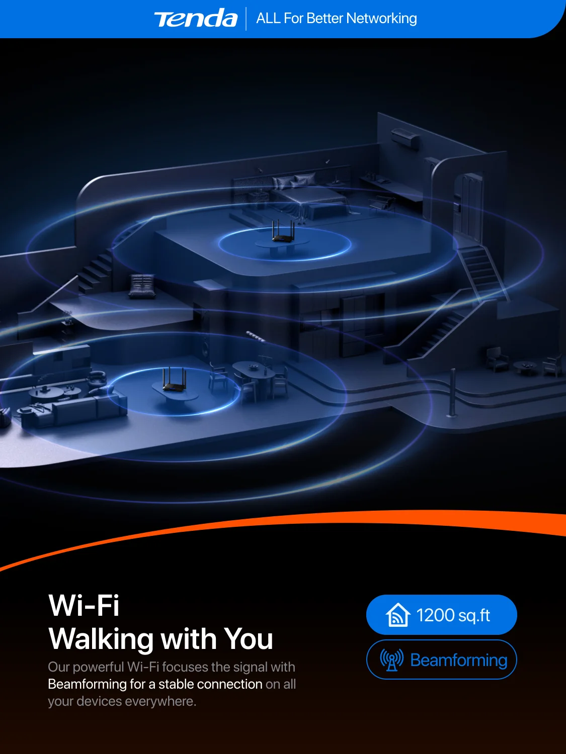 Tenda Wi-Fi роутер AC1200 двухдиапазонный 2,4G 5 ГГц AC10 беспроводной роутер Wi-Fi ретранслятор 4*6 дБи Антенна 802.11ac Wave 2,0 гигабитный роутер