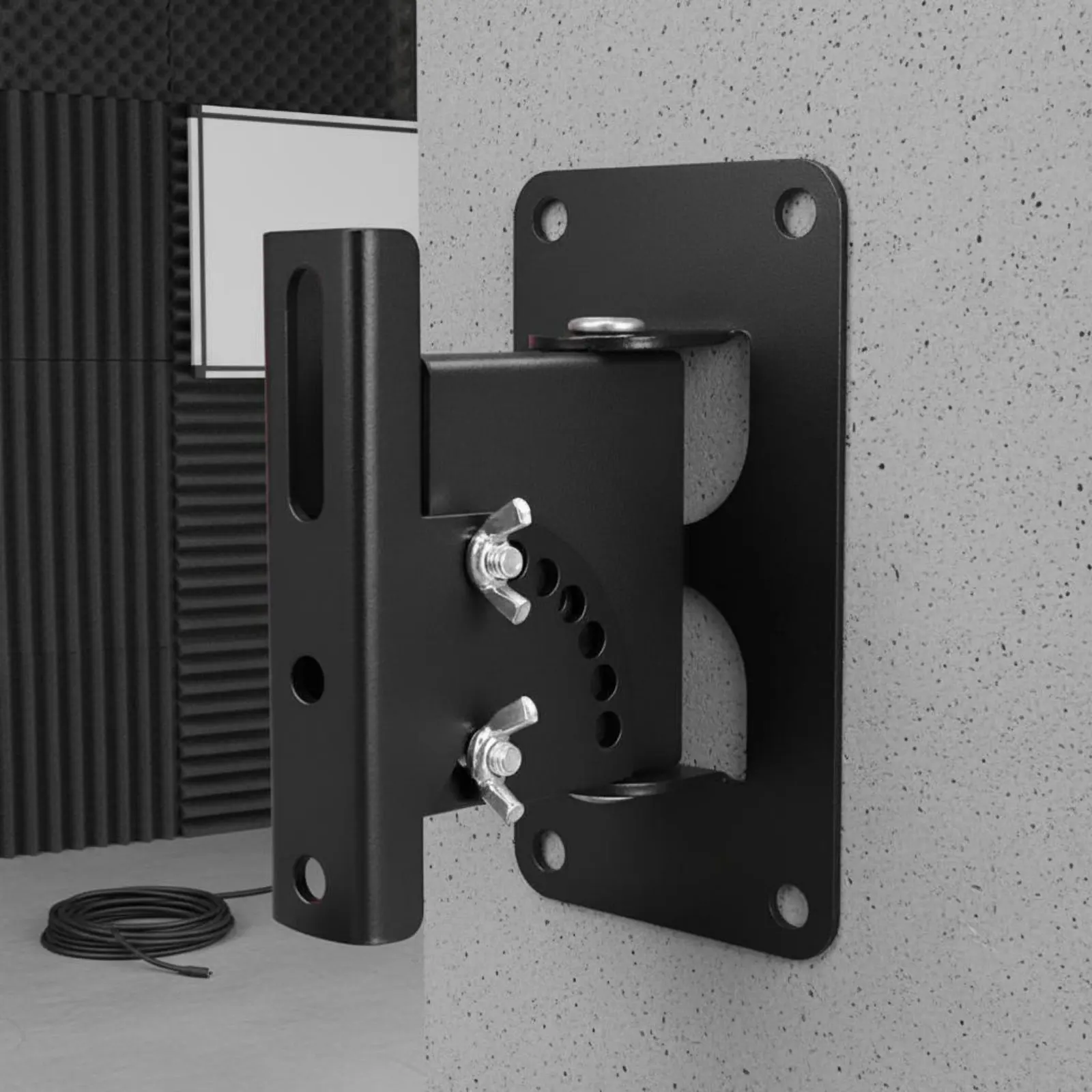 Wall Speaker Bracket Adjustable Angle Speaker Wall Holder Heavy Duty All Metal for Cinema, Conference Room
