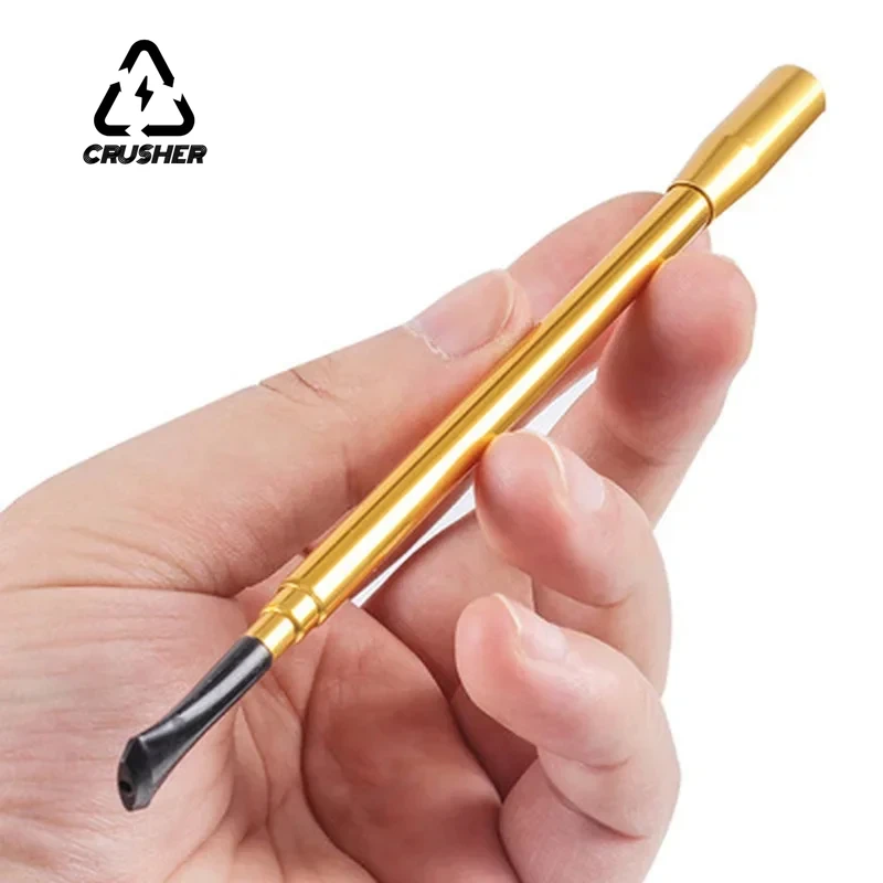 CRUSHER Long Cigarette Holder Telescopic Cigarette Filter Mouthpiece for Women Scalable Cigarette Holder Smoking Pipe