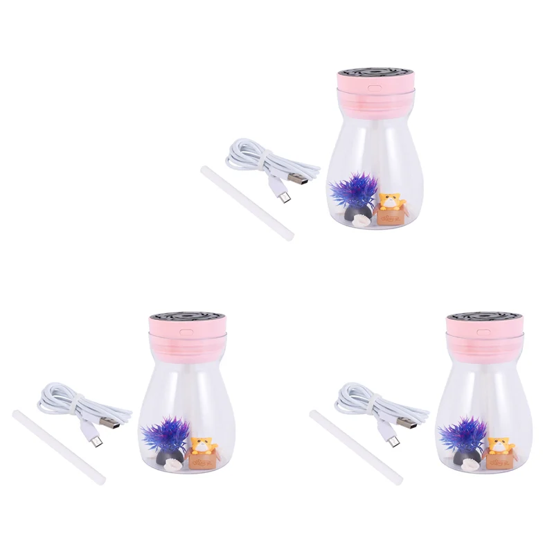 abbz-3x-cute-cool-mist-humidifier-office-bedroom-air-purifier-air-humidifier-with-led-light-air-moisturizing-bottle-pink