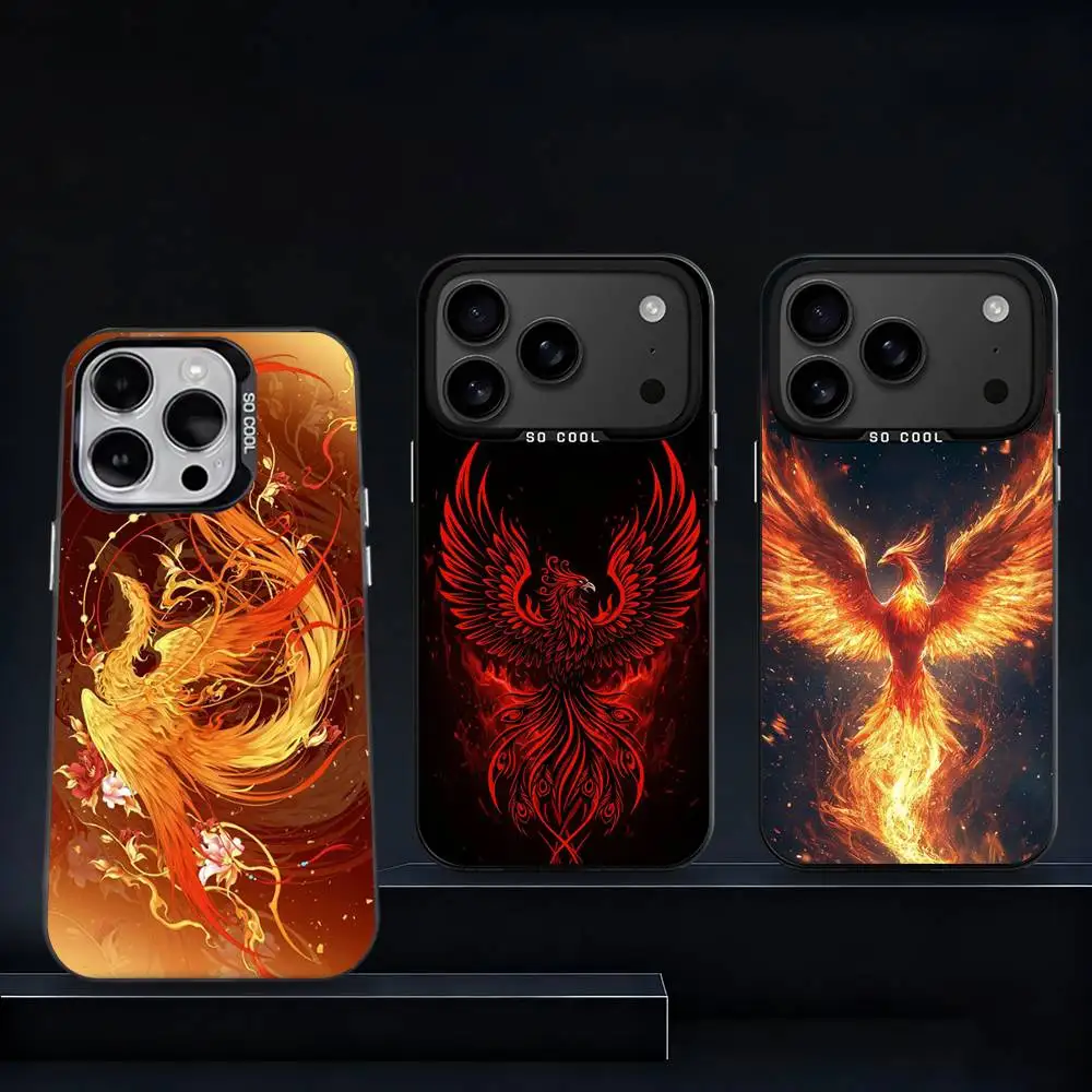 

Amazing Phoenix Art Phone Case For iPhone 17,16,15,14,13,12,11,Pro,XS,Max,Plus,Mini,SE4,E Black Matte Shockproof Cover