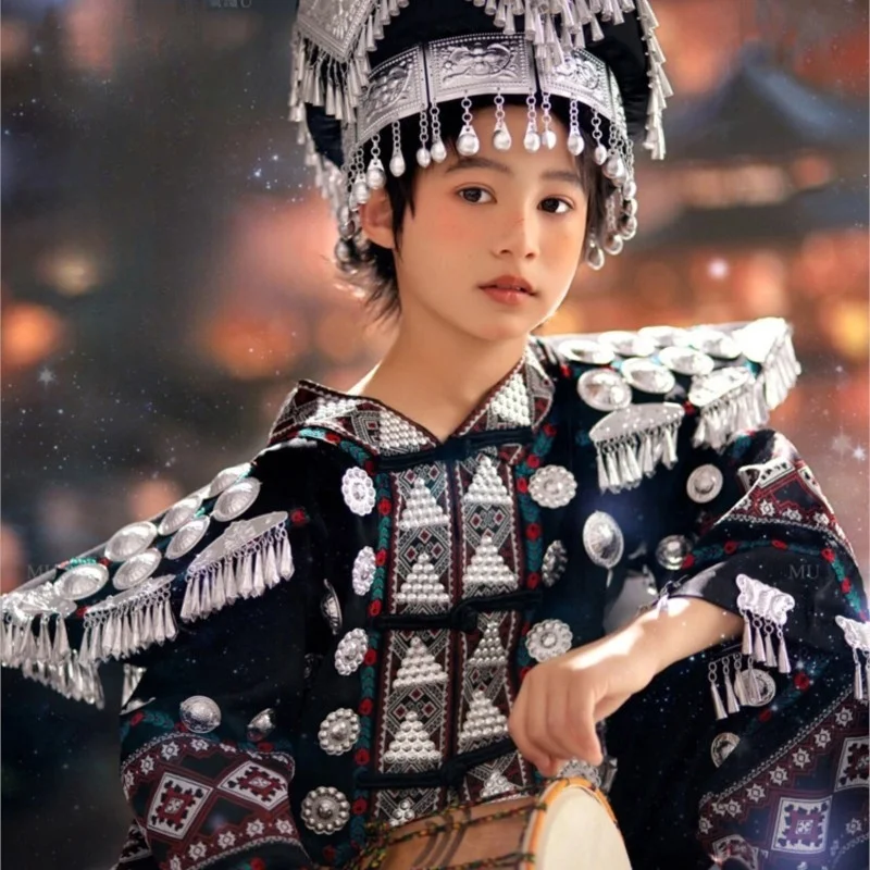 Nuevos disfraces étnicos para niños, ropa para fotografía y actuación infantil