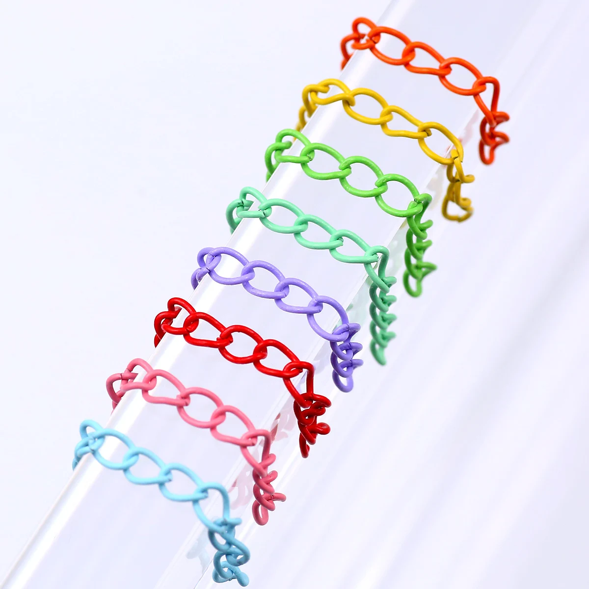 

50pcs 4cm Colourful Necklace Extension Chain Bulk Bracelet Extended Chains Tail Extender For DIY Jewelry Making Supplies